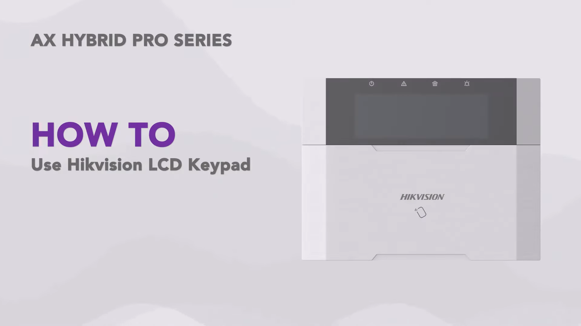 How to use Hikvision LCD keypad