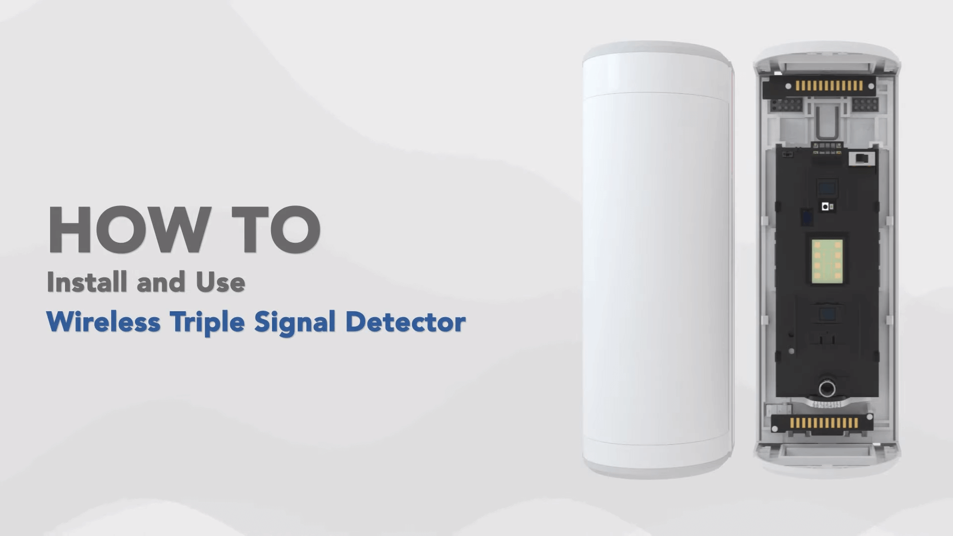 How to install and use Hikvision wireless Triple Signal Detector
