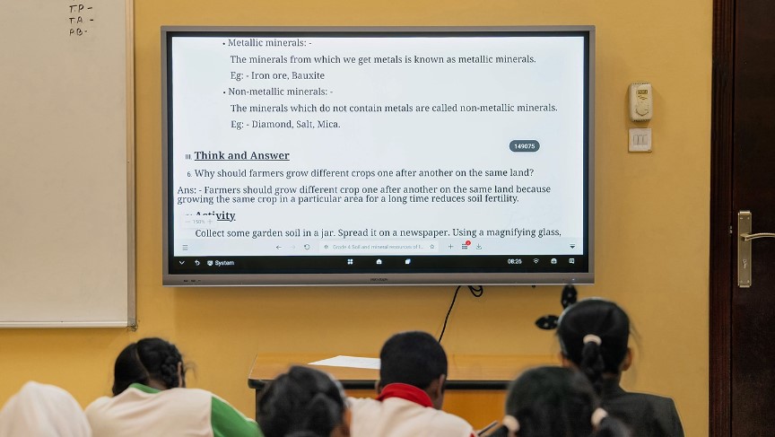  Interactive flat panels in classrooms