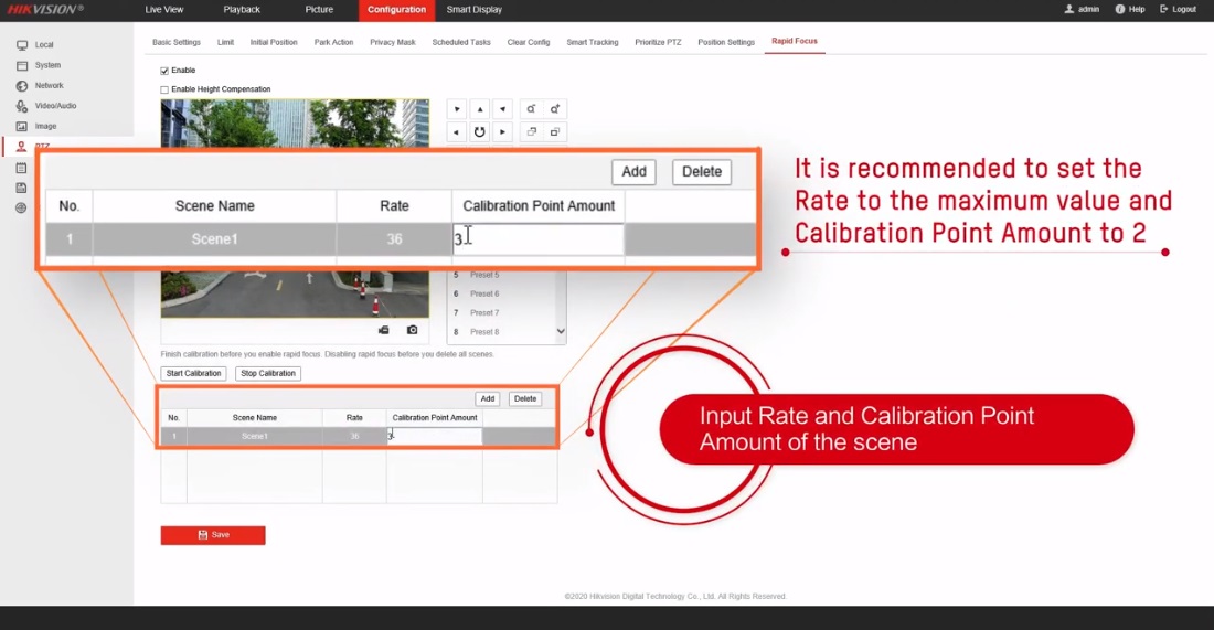 How to Make the PTZ Focus Quickly Rapid Focus