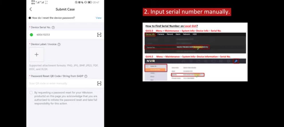 How to Create Password Reset Case via Hik Partner Pro 