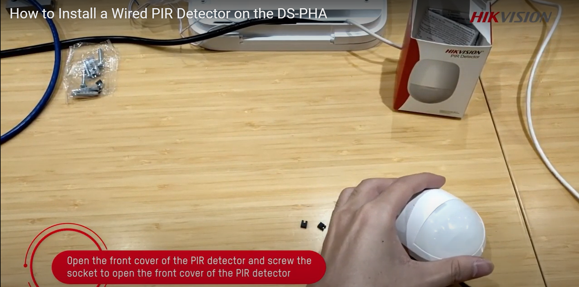 How to Install a Wired PIR Detector on the DS-PHA 